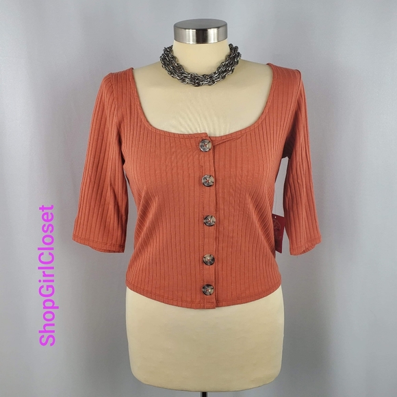 š„Just Inš„Hearts & Hips Crop Top...Sz L Juniors